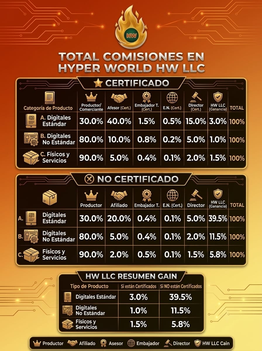 Tabla de Comisiones HW